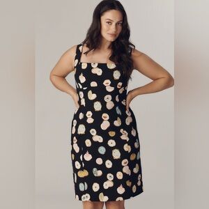 ✨ Anthropologie Fitted Square-Neck Mini Dress Sz LP